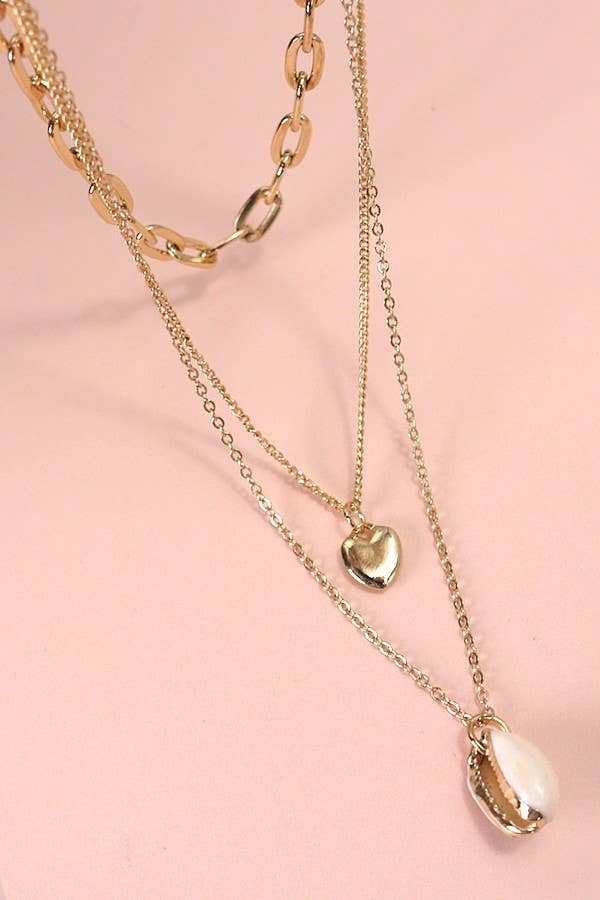 Seaside Heart Layered Necklace