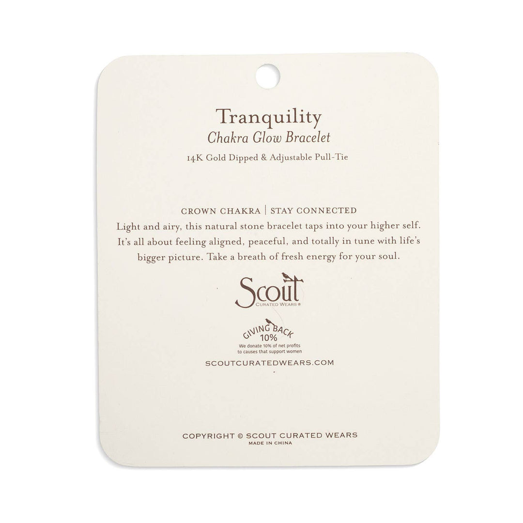 Scout Chakra Glow Bracelet - Tranquility/Crown