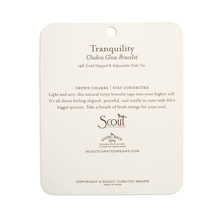 Scout Chakra Glow Bracelet - Tranquility/Crown