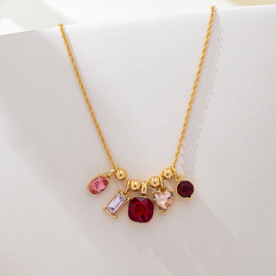 Rosé Glow Charm Necklace