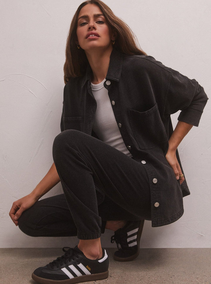 Z Supply Slim Knit Denim Jogger