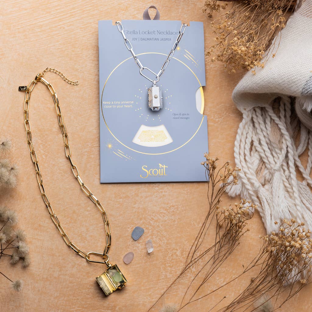 Scout Stella Locket Necklace - Transformation/African Turq/Gold