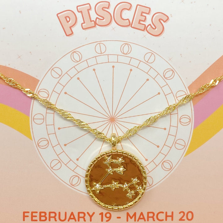 Starry Eyed Zodiac Constellation Necklace