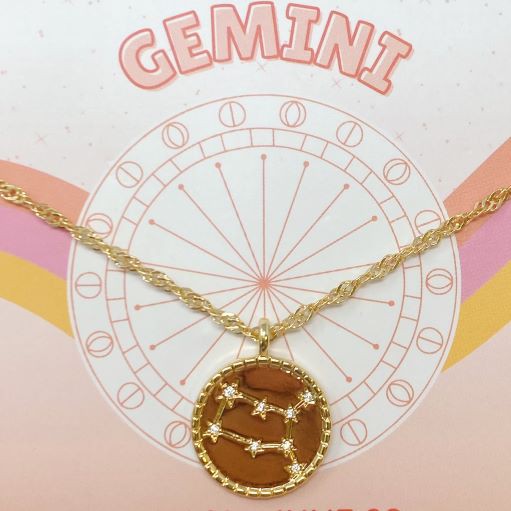 Starry Eyed Zodiac Constellation Necklace