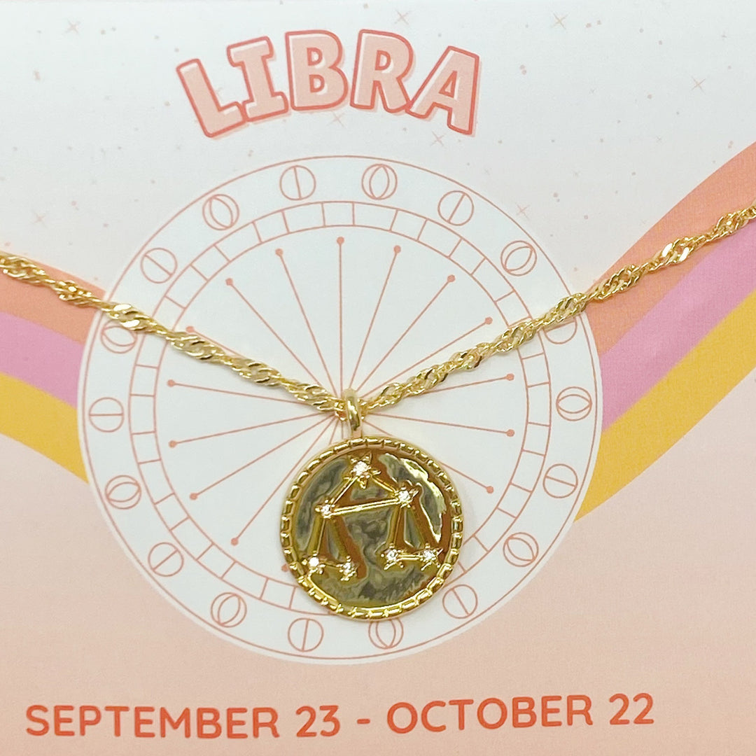 Starry Eyed Zodiac Constellation Necklace