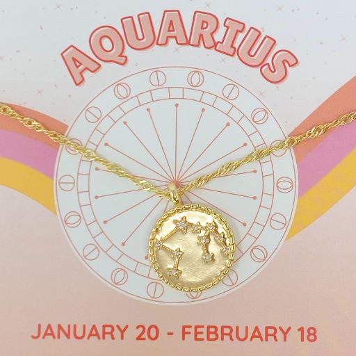 Starry Eyed Zodiac Constellation Necklace