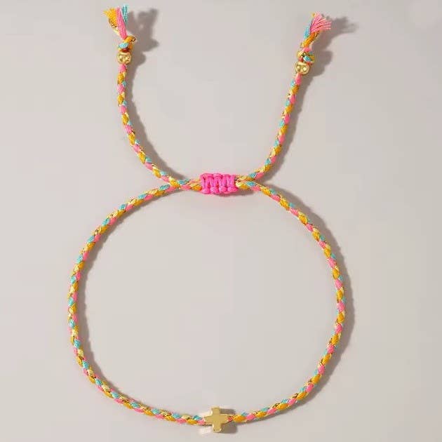 Confetti Cross Bracelet