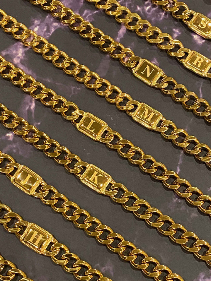 Roll Call Initial Bracelet