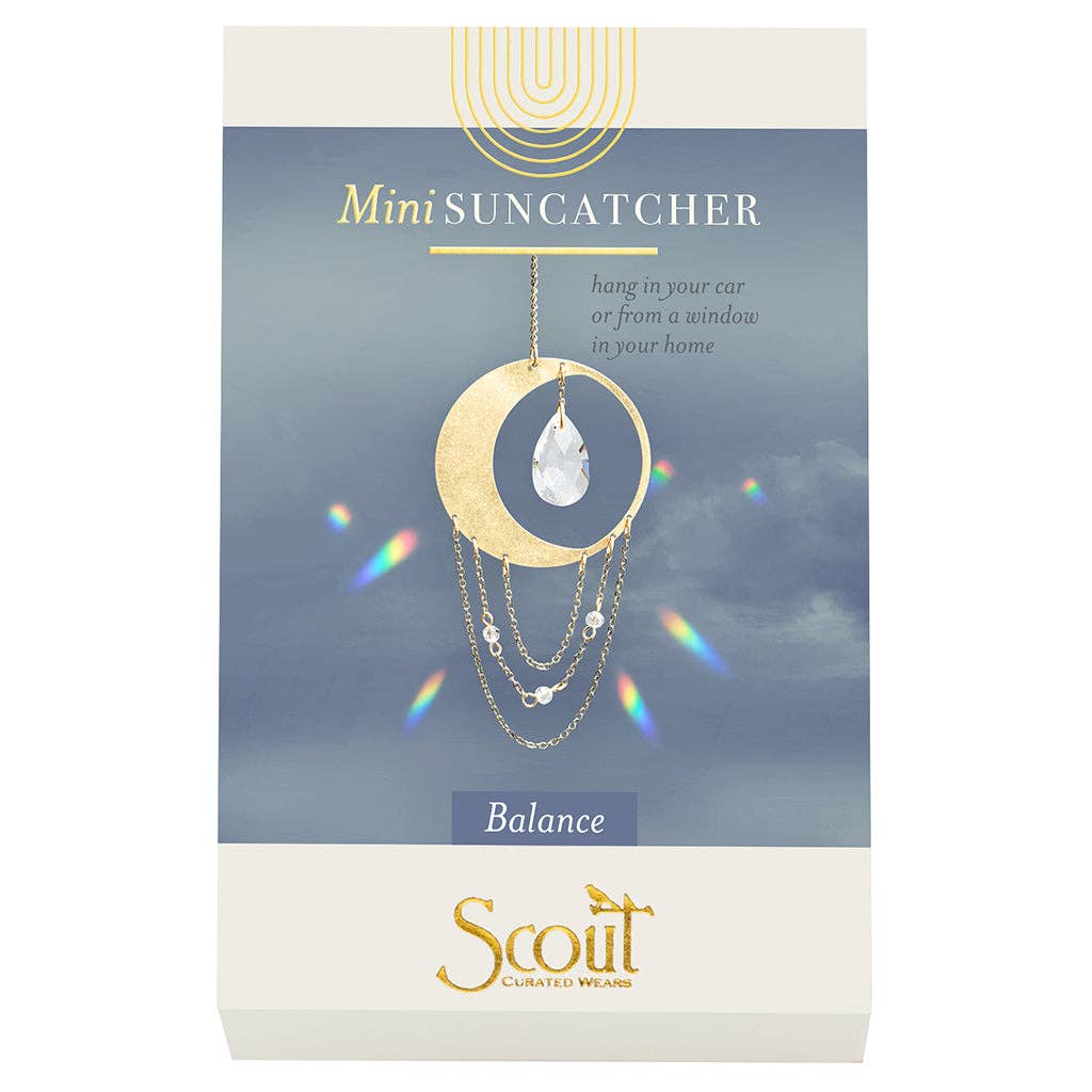 Scout Mini Suncatcher - Crescent Moon/Balance