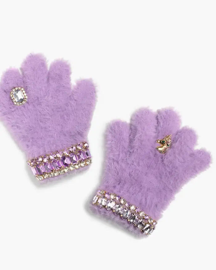 Super Smalls Lavender Dreams Jeweled Gloves