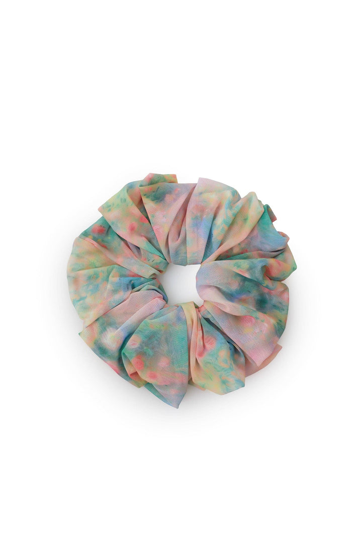 Fashionable Fun Oversized Scrunchie - Fog Field