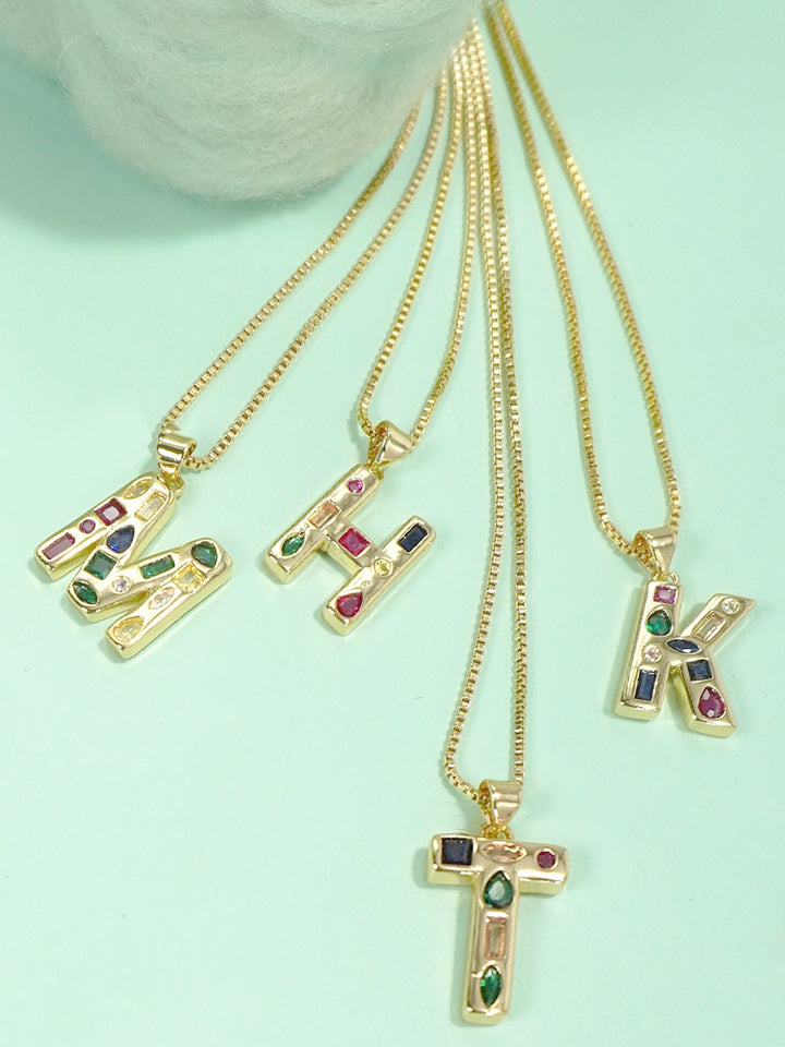 Initial Impressions Gem Necklace