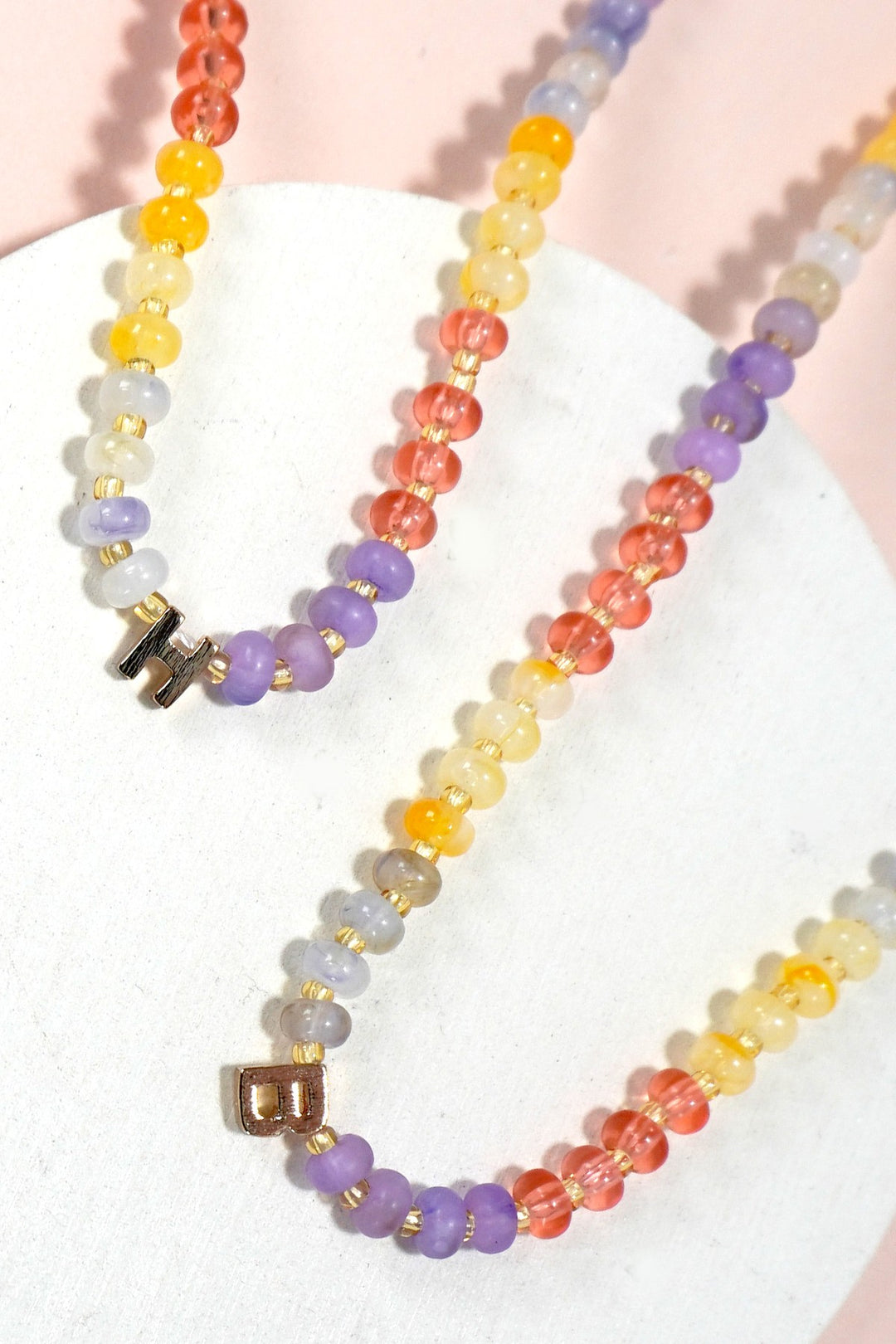 Color Me Chic Beaded Initial Necklace