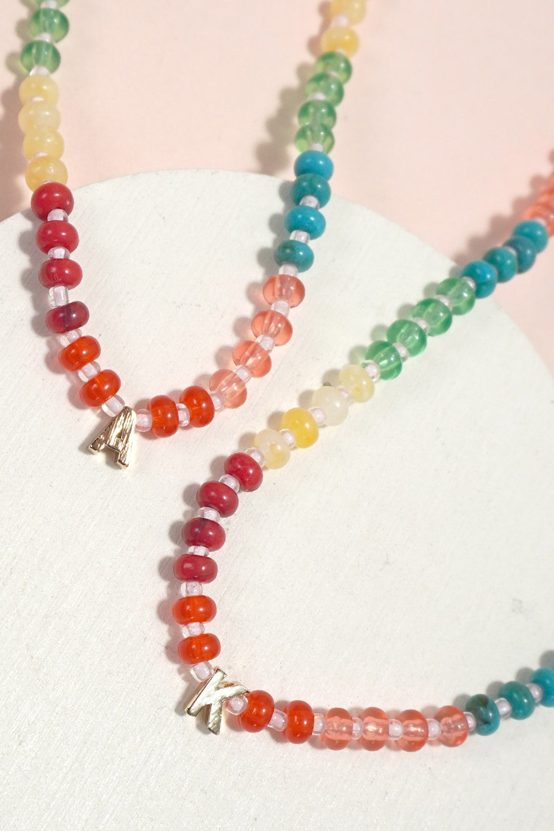 Color Me Chic Beaded Initial Necklace