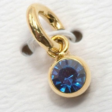 Round Birthstone Charm