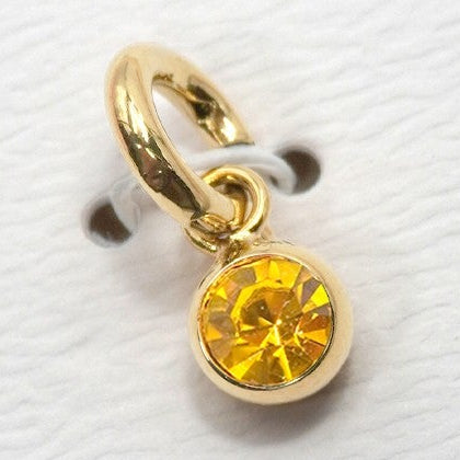 Round Birthstone Charm