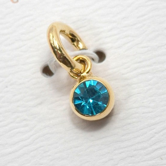 Round Birthstone Charm