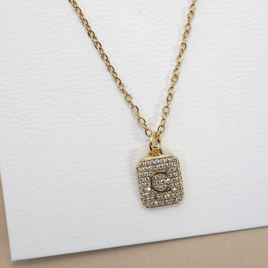 Sparkle Initial Charm