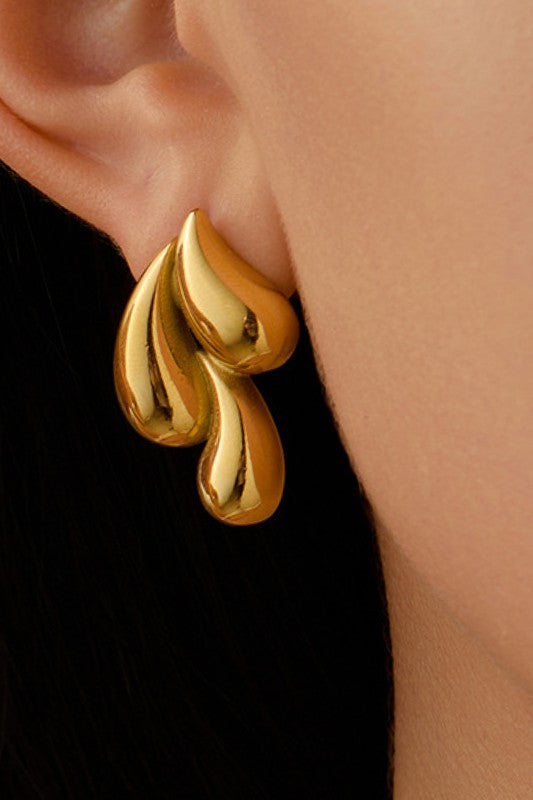 Golden Impact Earrings