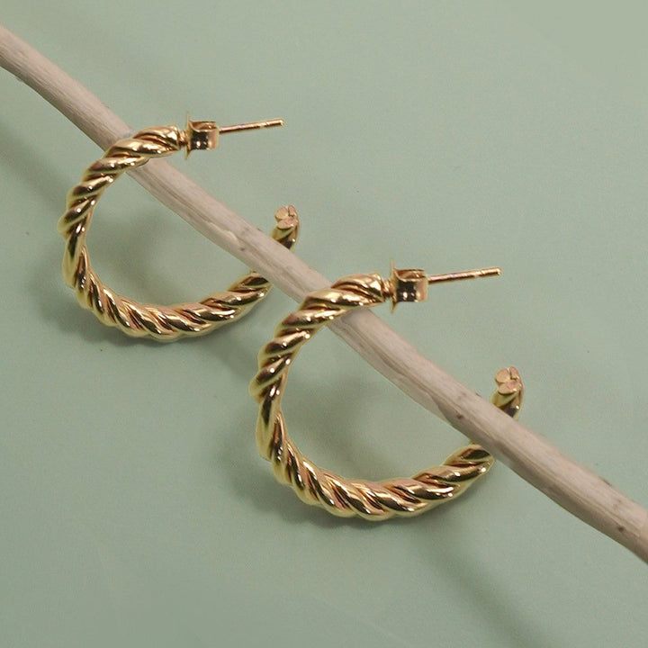 Tied to Class Hoop Earrings