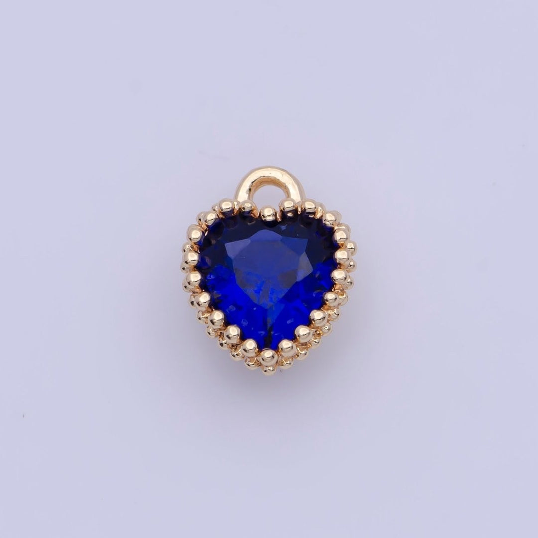 Heart Birthstone Charm