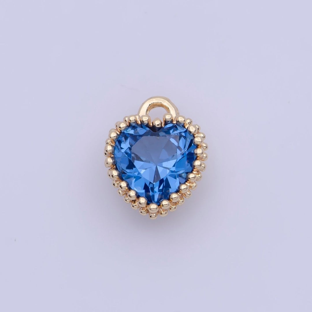 Heart Birthstone Charm