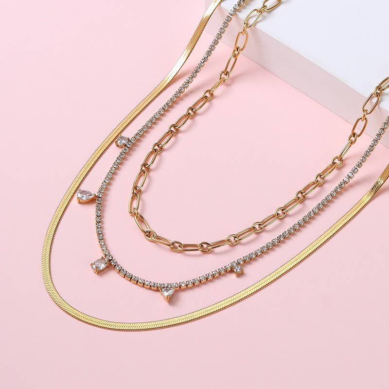 Threes Company Layered Necklace