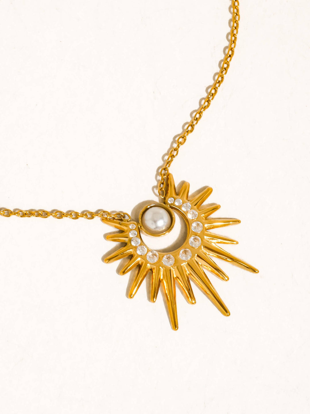 Golden Hour Sunburst Necklace