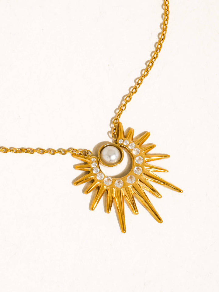 Golden Hour Sunburst Necklace