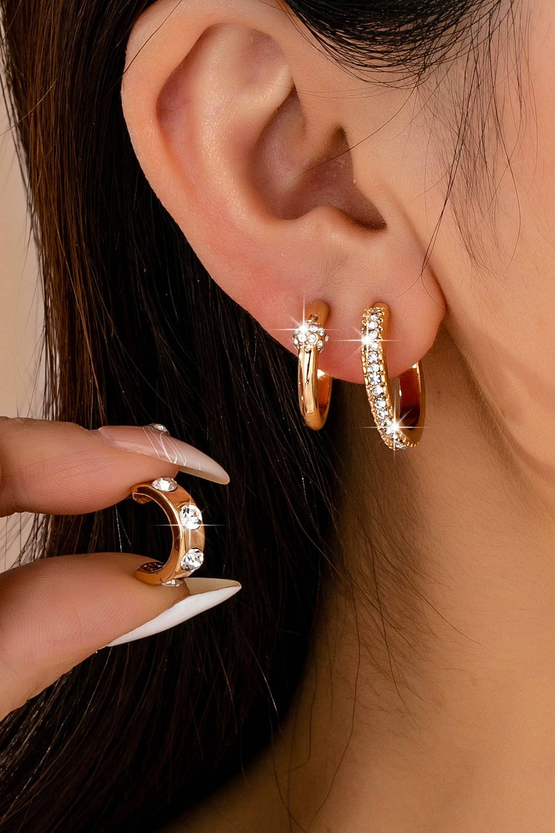 Afterglow Huggie Earring Set