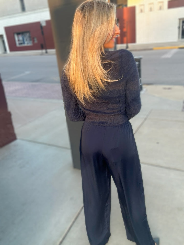 Sadie & Sage Last Night Satin Pants