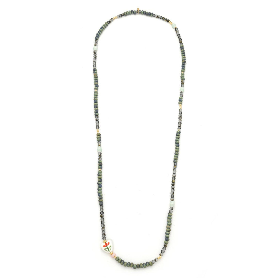 Scout Ceramic Bead Wrap Bracelet/Necklace - Love/Heart