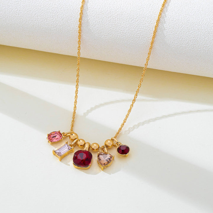 Rosé Glow Charm Necklace