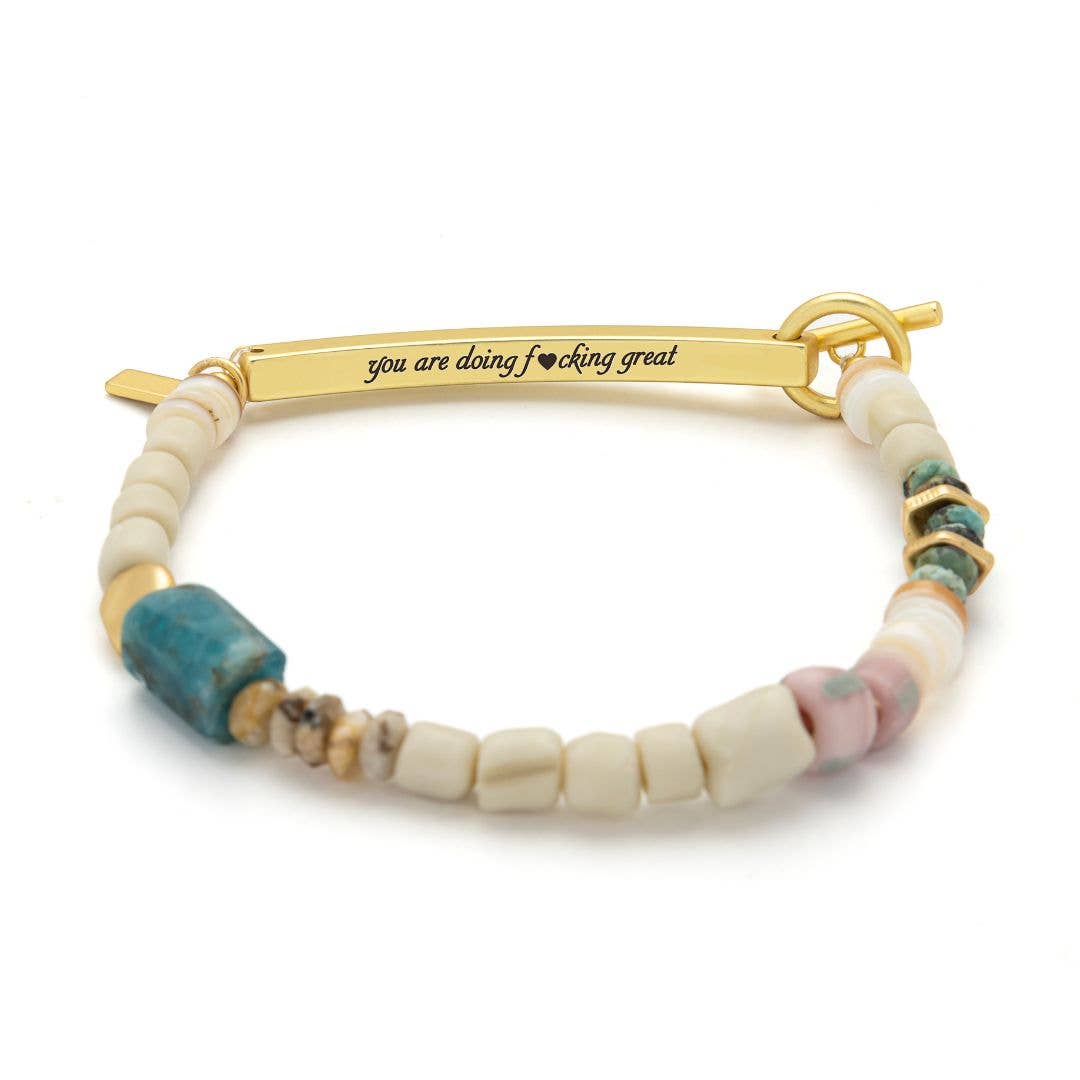 Scout Hidden Message Bracelet - F♥cking Great