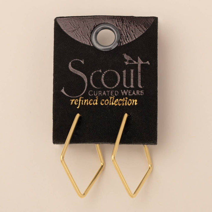 Scout Refined Earring Collection - Orion Diamond Hoop/Gold