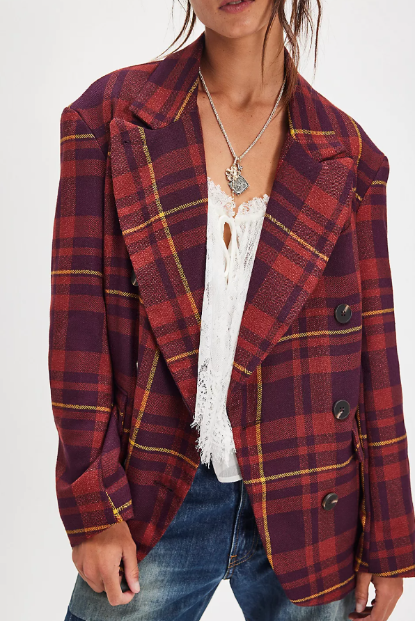 Free People Dean Double Breasted Blazer