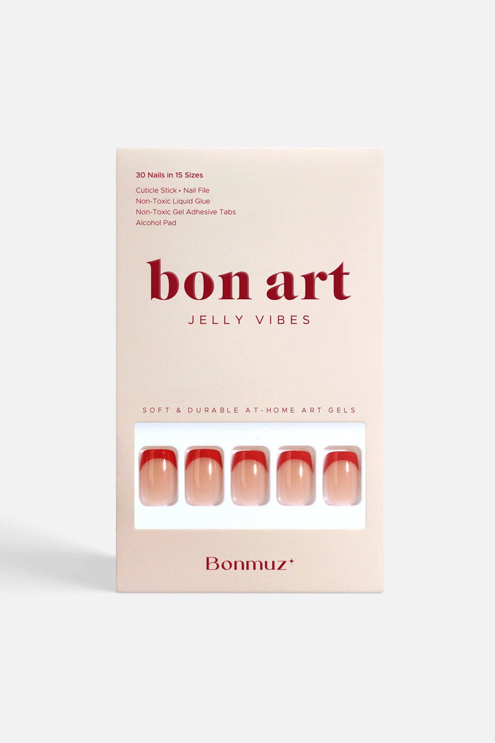 Bonmuz Cherry Line Press-On Nails