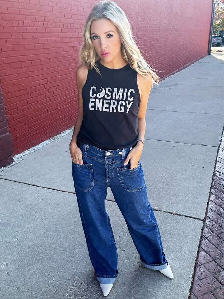 Free People Palmer Cuffed Jean in Tunnel Vision