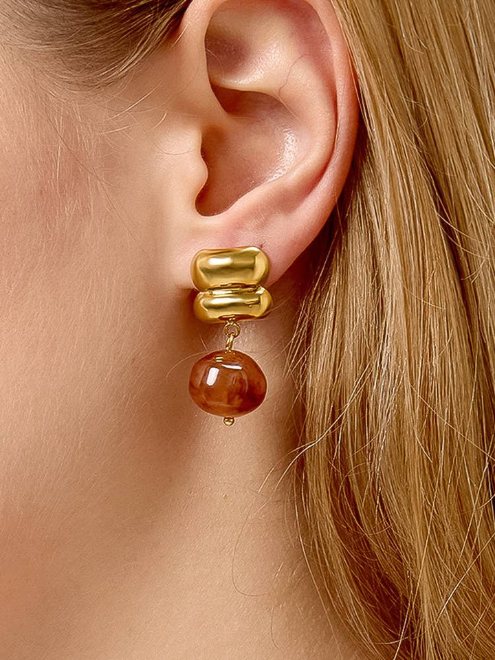 The Mocha Drop Earrings