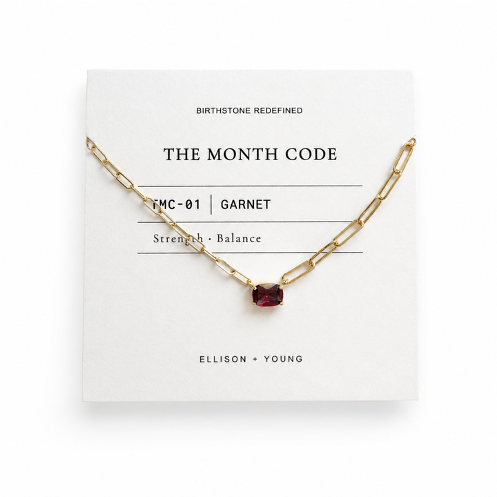 The Month Code Birthstone Necklace