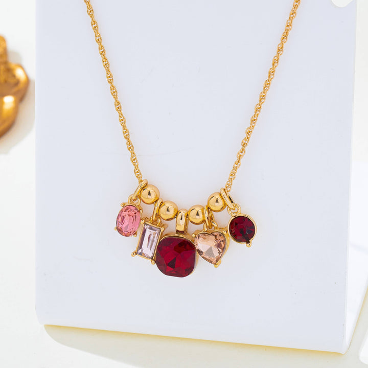 Rosé Glow Charm Necklace