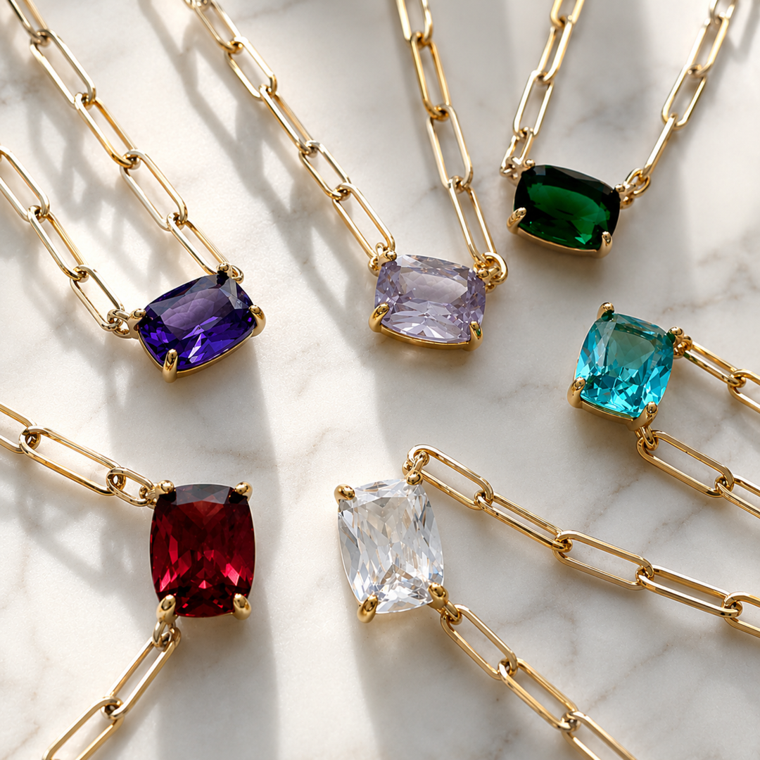 The Month Code Birthstone Necklace