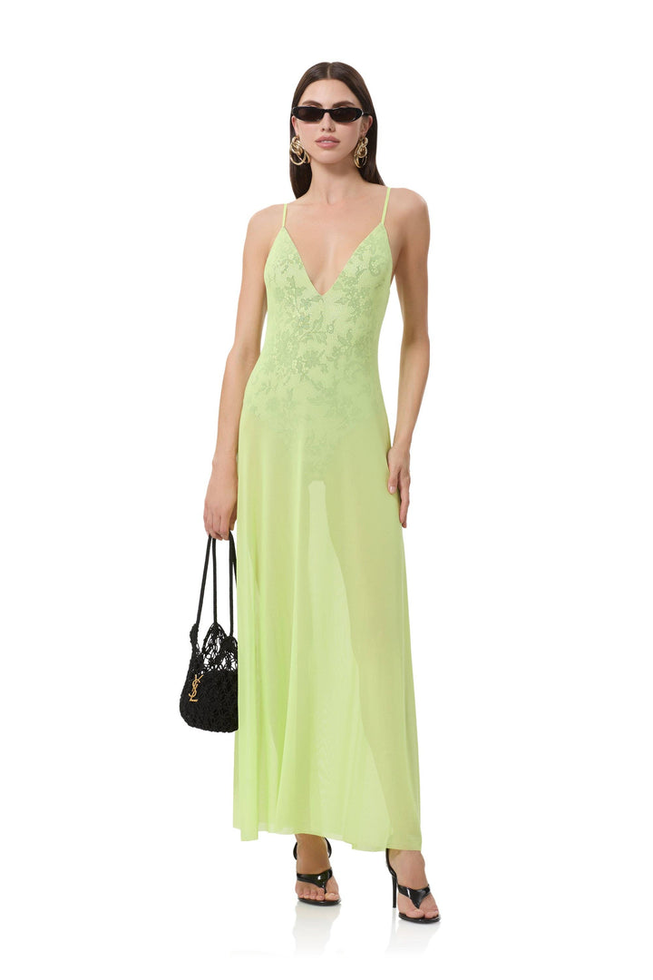 Lace Effect Maxi Dress
