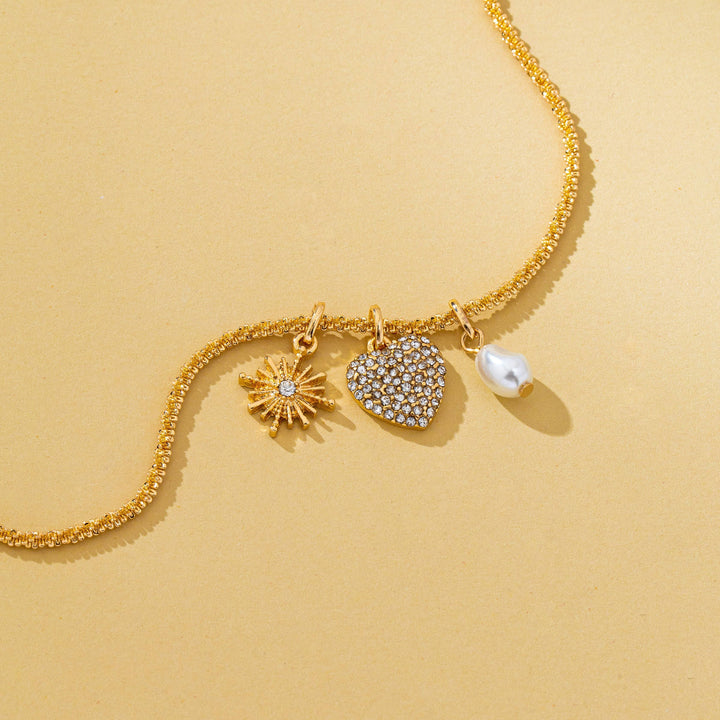 Sunlit Love Charm Necklace