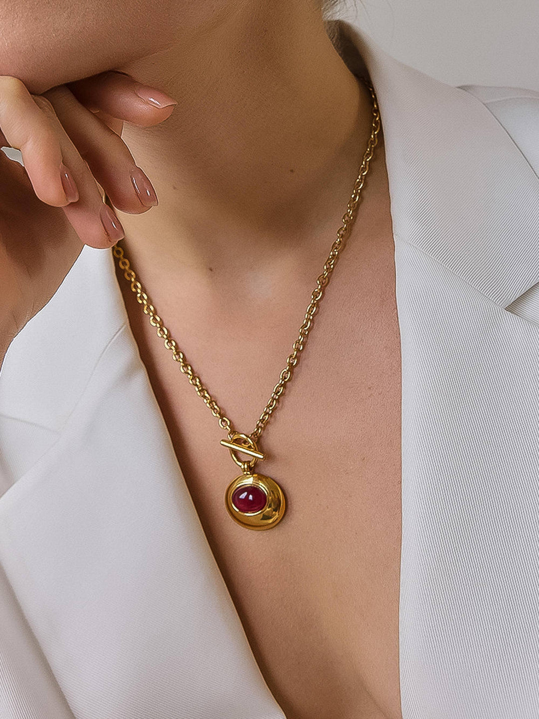 Crimson Keepsake Necklace