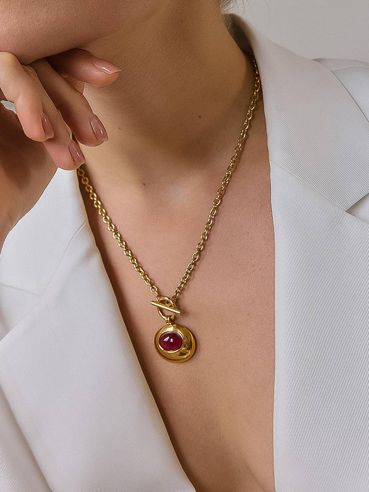 Crimson Keepsake Necklace