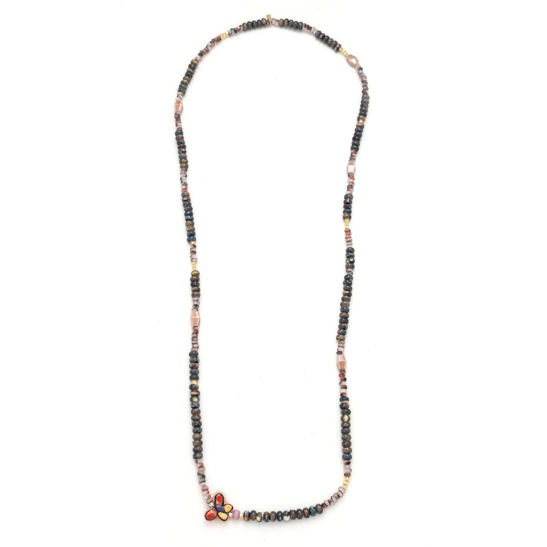 Scout Ceramic Bead Wrap Bracelet/Necklace - Transformation/Butterf