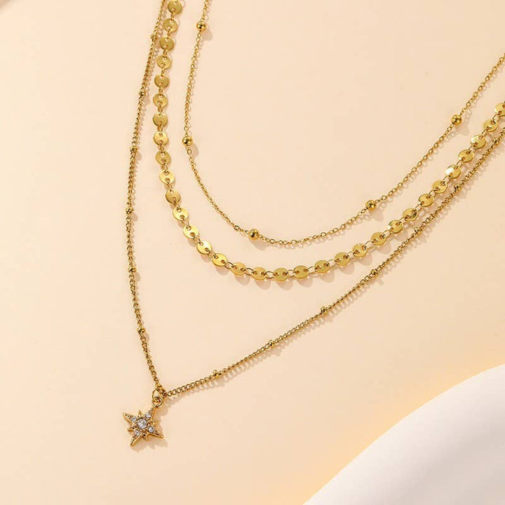 Celestial Hour Layered Necklace