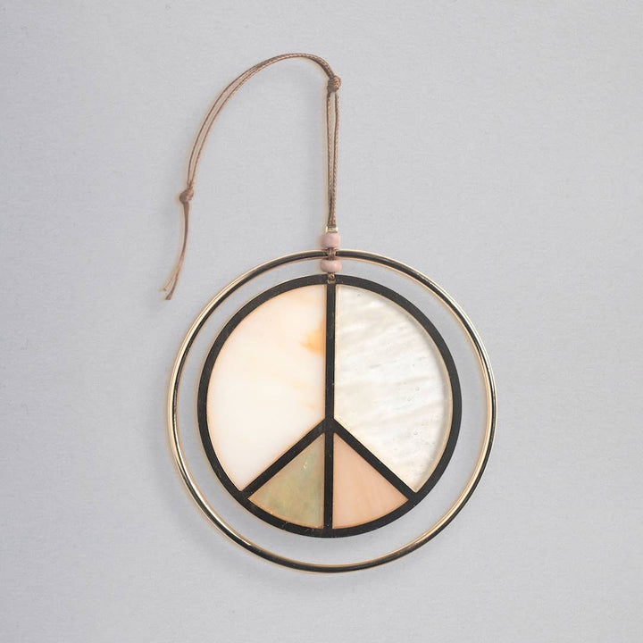 Scout Peace Sign Stained Glass Light Catcher