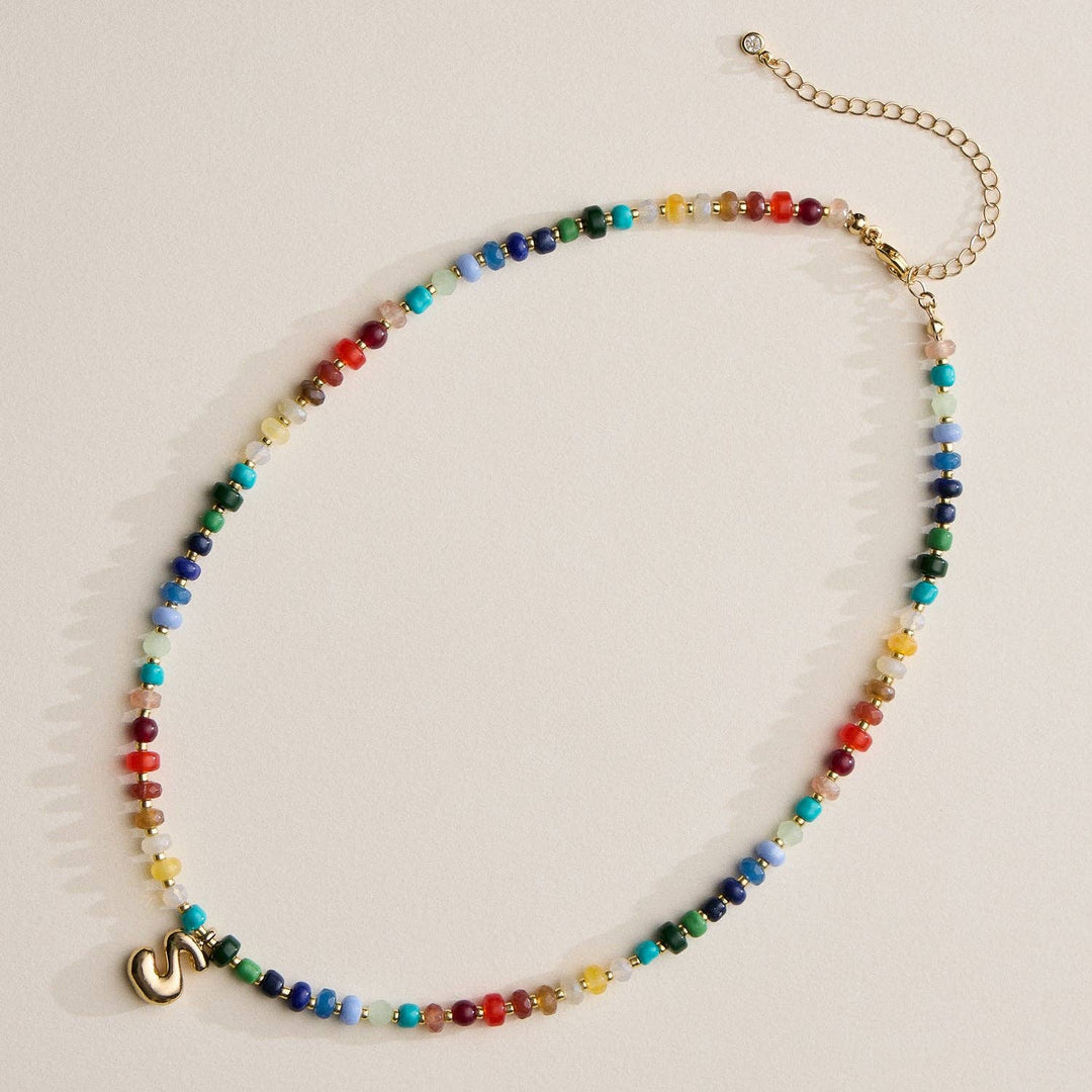 Groovy Girl Initial Necklace